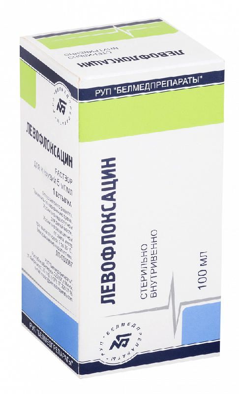 Левофлоксацин 5мг/мл 100мл раствор для инфузий