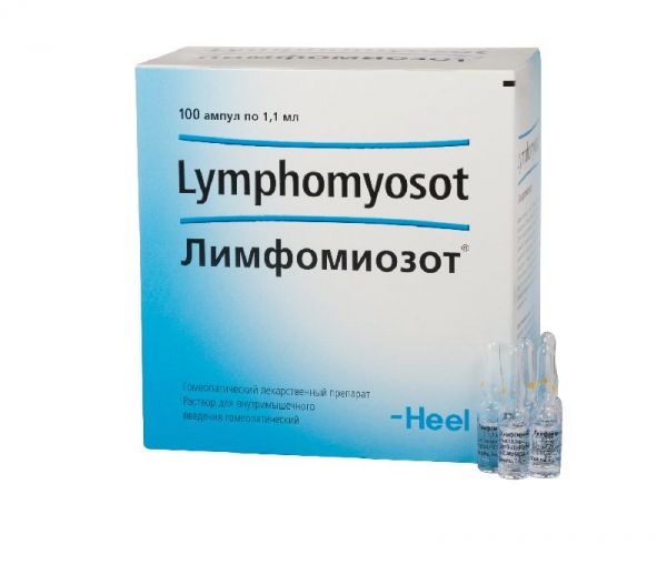 Лимфомиозот 1,1мл 100 шт раствор для инъекций biologische heilmittel heel gmbh