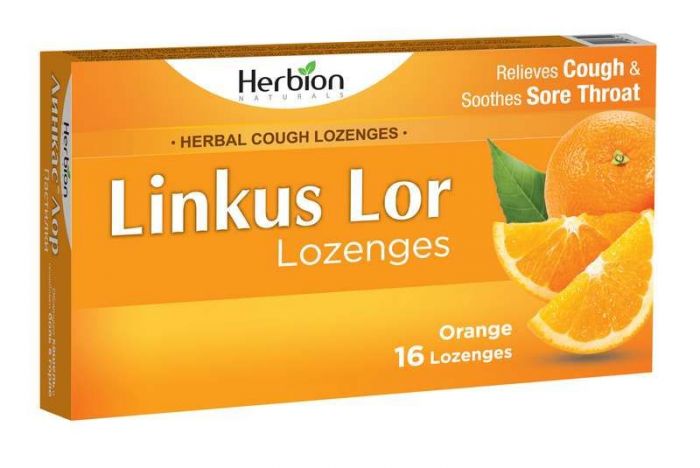 Линкас лор 16 шт пастилки апельсин