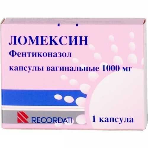 Ломексин 1000мг 1 шт капсулы вагинальные