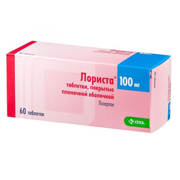 Лориста 100мг 60 шт таблетки