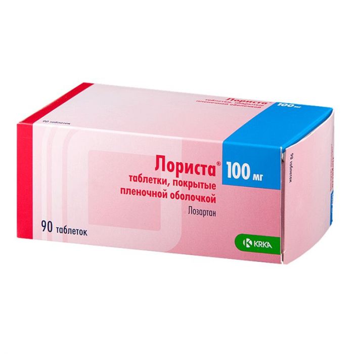Лориста 100мг 90 шт таблетки