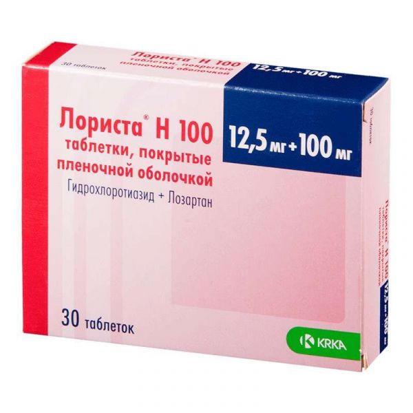 Лориста н100 30 шт таблетки