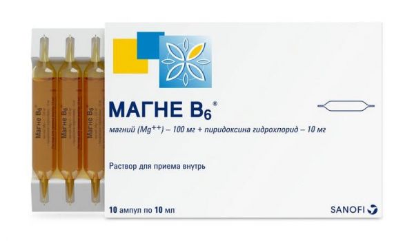 Магне в6 10 шт раствор для приема внутрь