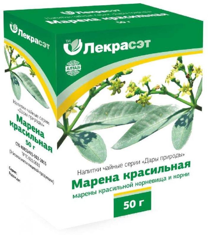 Марены корневища здоровье чайный напиток 50г