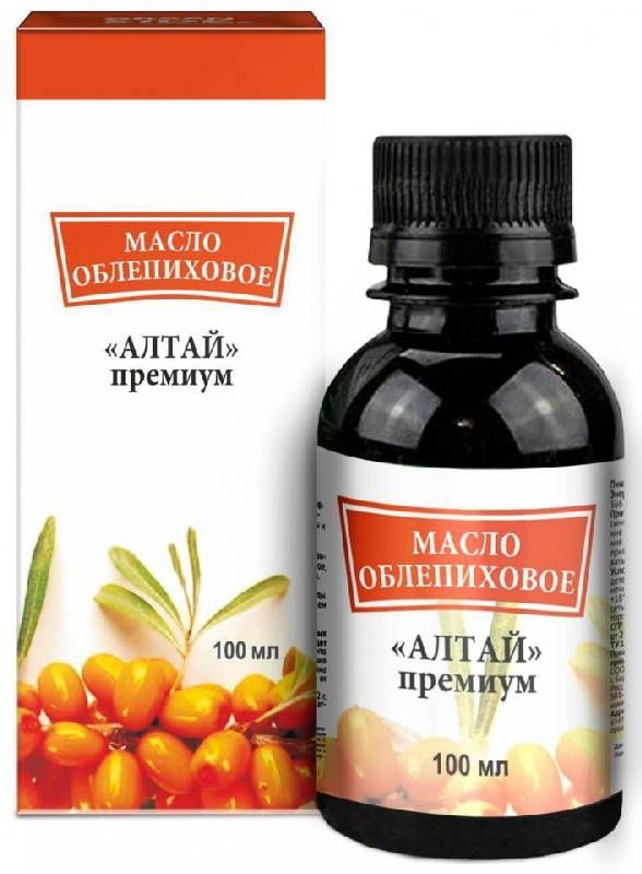 Масло облепиховое алтай премиум 100мл