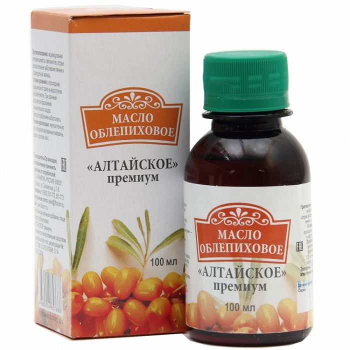 Масло облепиховое алтайское премиум 100мл