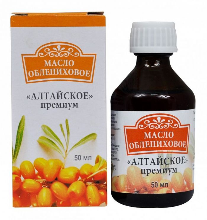 Масло облепиховое алтайское премиум 50мл