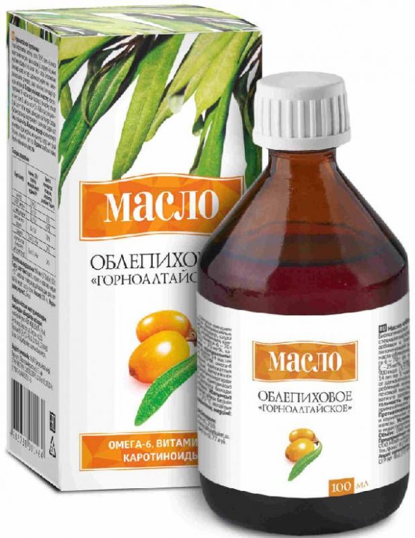 Масло облепиховое горноалтайское 100мл алтайский букет