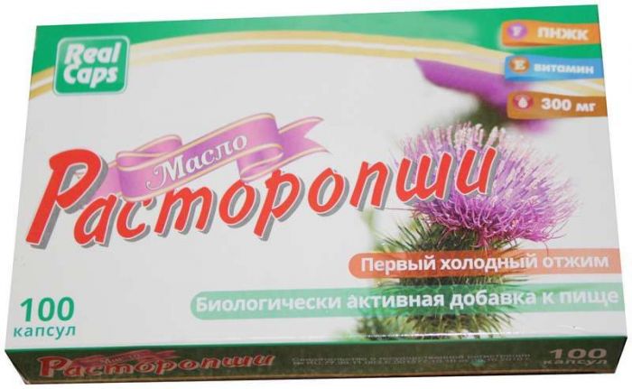 Масло расторопши капсулы 300мг 100 шт