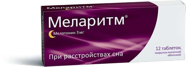 Меларитм 3мг 12 шт таблетки покрытые пленочной оболочкой