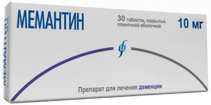 Мемантин 10мг 30 шт таблетки покрытые пленочной оболочкой