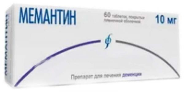 Мемантин 10мг 60 шт таблетки покрытые пленочной оболочкой