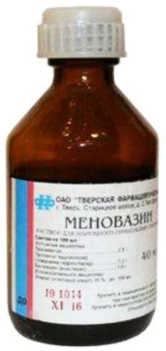 Меновазин 40мл раствор для наружного применения спиртовой