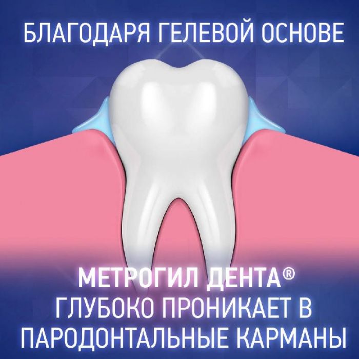 Метрогил дента гель для десен стоматологический 20г 1 шт