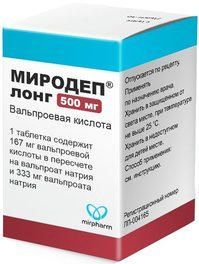 Миродеп лонг 500мг 100 шт таблетки с пролонгированным высвобождением покрытые пленочной оболочкой