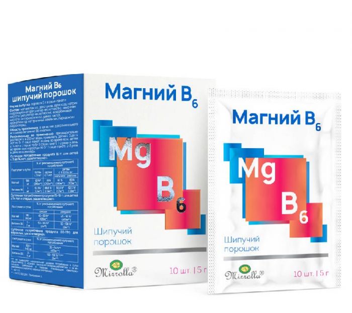 Мирролла магний в6 порошок шипучий 5г 10 шт