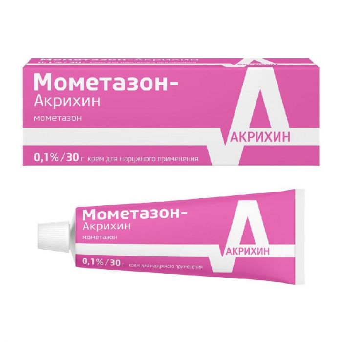 Мометазон-акрихин 0,1% 30г крем для наружного применения