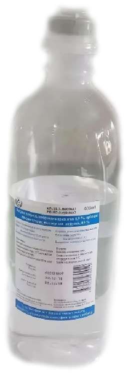 Натрия хлорид 0,9% 400мл 1 шт раствор для инфузий