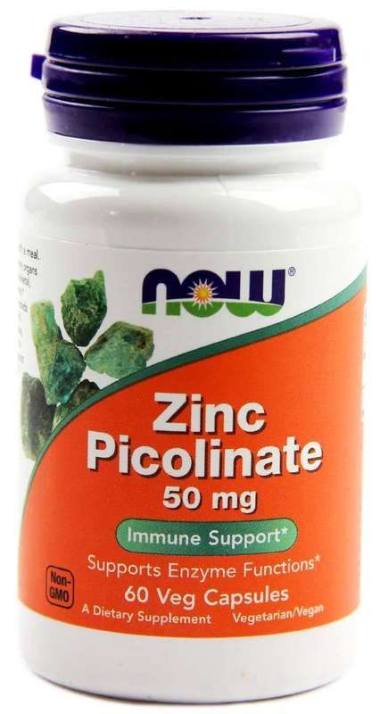 Нау фудс цинк пиколинат капсулы 60 шт