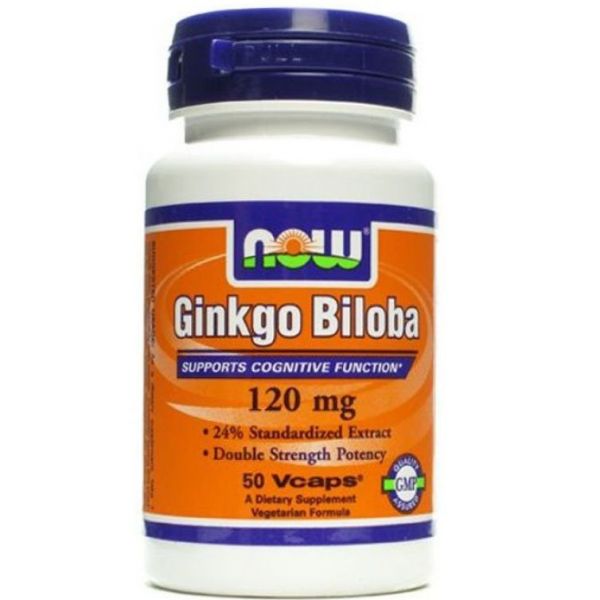 Нау фудс гинкго билоба капсулы 120мг 50 шт