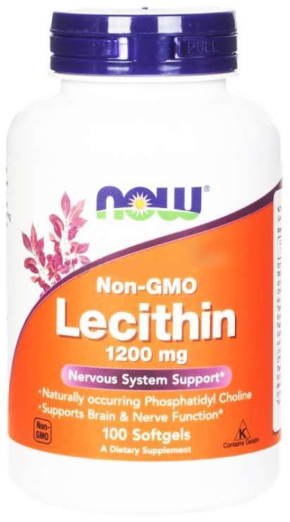 Нау фудс лецитин капсулы тройная сила 1200мг 100 шт