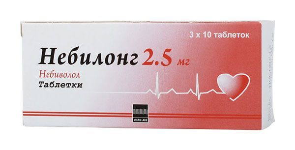 Небилонг 2,5мг 30 шт таблетки