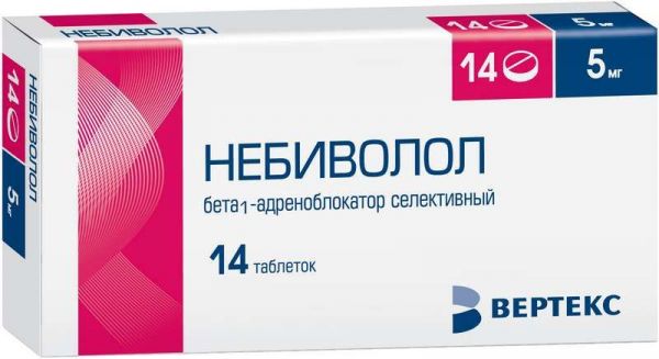 Небиволол 5мг 14 шт таблетки