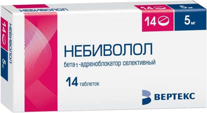 Небиволол 5мг 14 шт таблетки