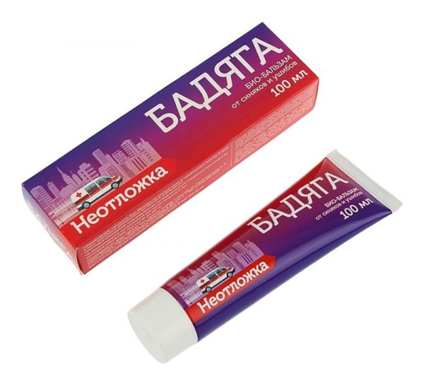 Неотложка бадяга био-бальзам от синяков и ушибов 100мл твинс тэк