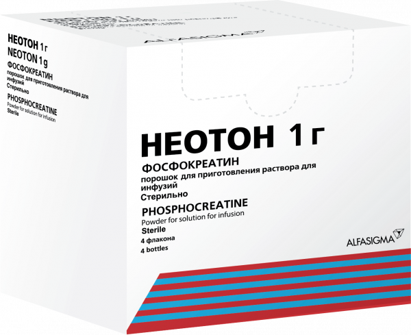 Неотон 1г 4 шт лиофилизат для приготовления раствора для инфузий