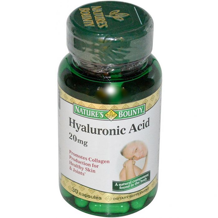 Нэйчес баунти капсулы 20мг гиалуроновая кислота 30 шт