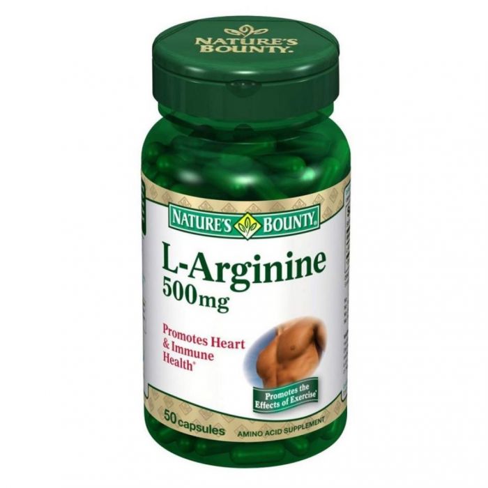 Нэйчес баунти капсулы 500мг l-аргинин 50 шт