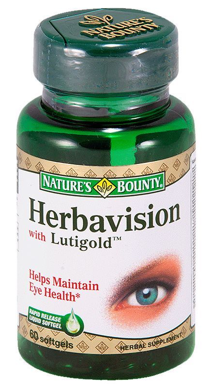 Нэйчес баунти капсулы гербавижн и лютиголд 60 шт