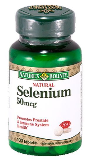 Нэйчес баунти таблетки 50мкг селен натуральный 100 шт
