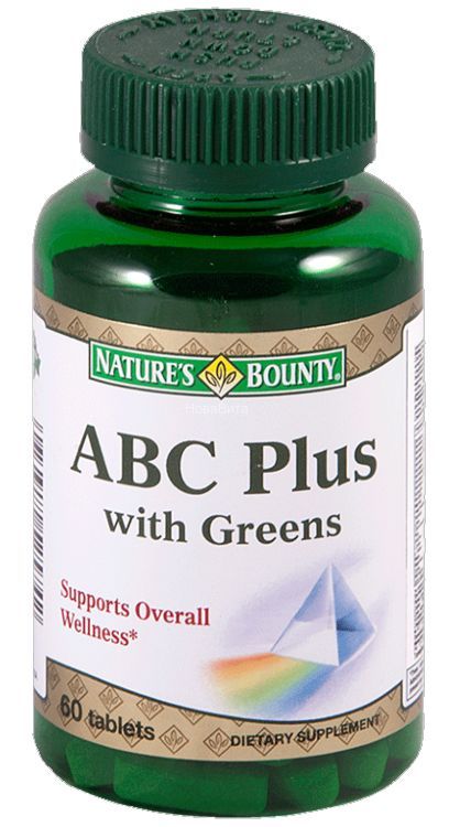 Нэйчес баунти таблетки авс плюс гринс 60 шт