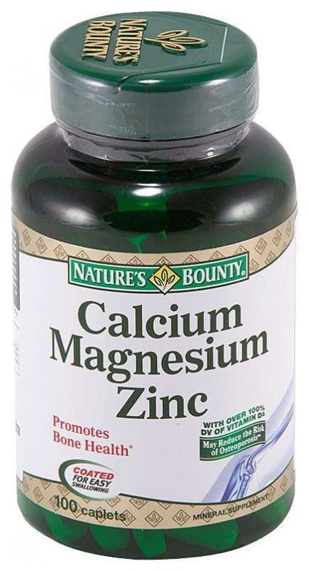 Нэйчес баунти таблетки кальций магний цинк 100 шт