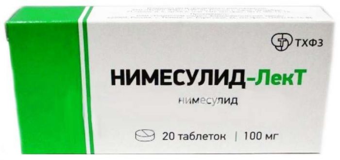 Нимесулид-лект 100мг 20 шт таблетки