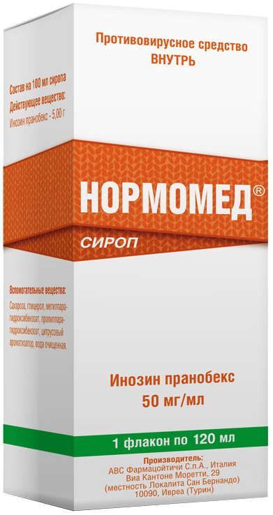 Нормомед 50мг/мл 120мл сироп