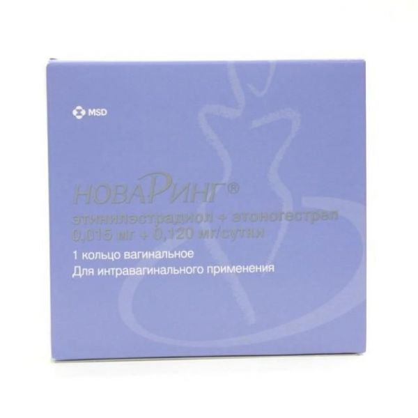Новаринг 15мкг+120мкг/сут 1 шт кольцо вагинальное