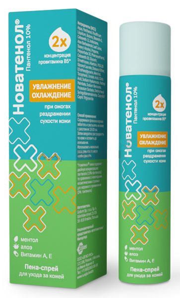 Новатенол пена-спрей для ухода за кожей 68г