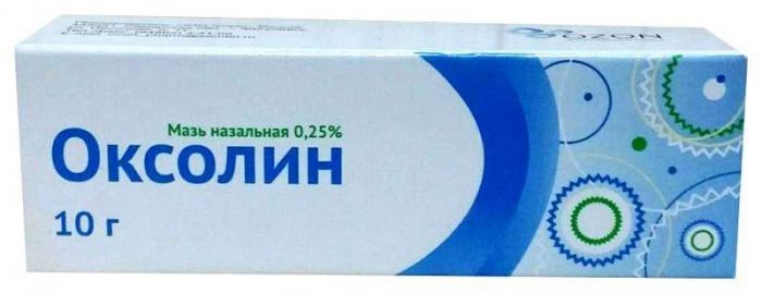 Оксолин 0,25% 10г мазь назальная