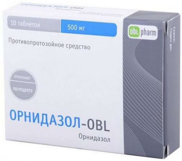 Орнидазол 500мг 10 шт таблетки