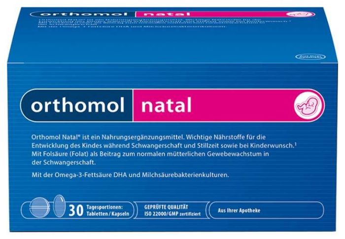 Ортомоль натал плюс таблетки + капсулы 30 шт саше