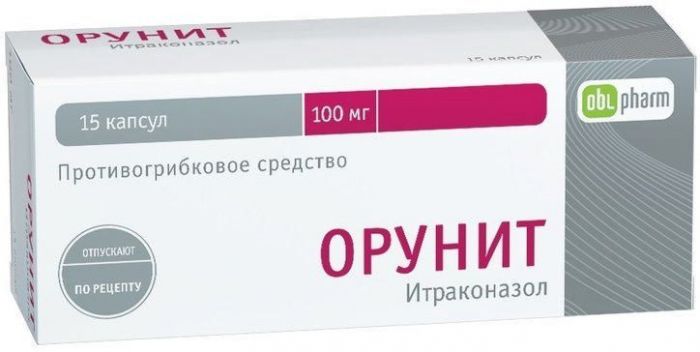 Орунит 100мг 15 шт капсулы