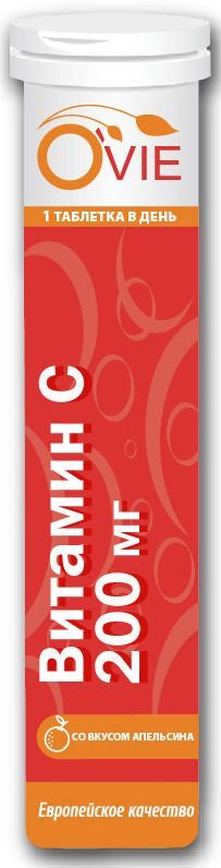 Овие витамин с таблетки шипучие 200мг 20 шт