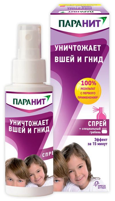 Паранит спрей с расческой 100мл