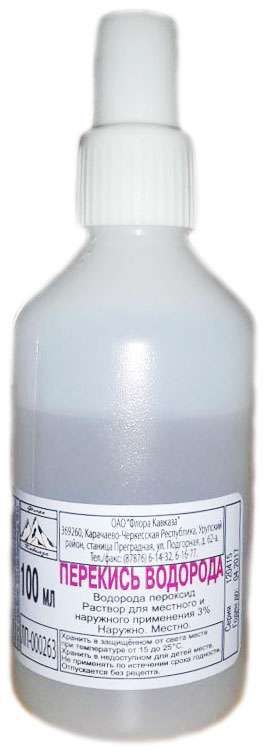 Перекиси водорода раствор 3% 100мл раствор для местного и наружного примененияндс 10%