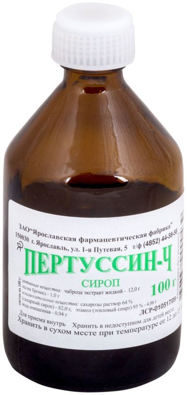 Пертуссин ч 100г сироп