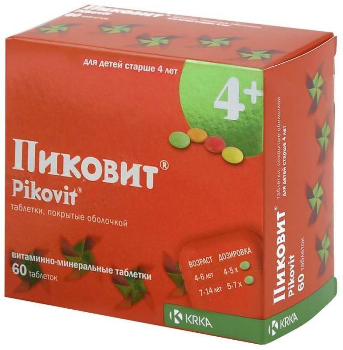 Пиковит 60 шт таблетки покрытые оболочкой